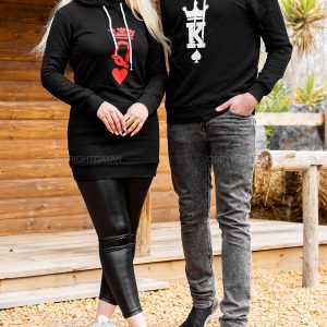 ست دو نفره سویشرت King & Queen مدل 12341