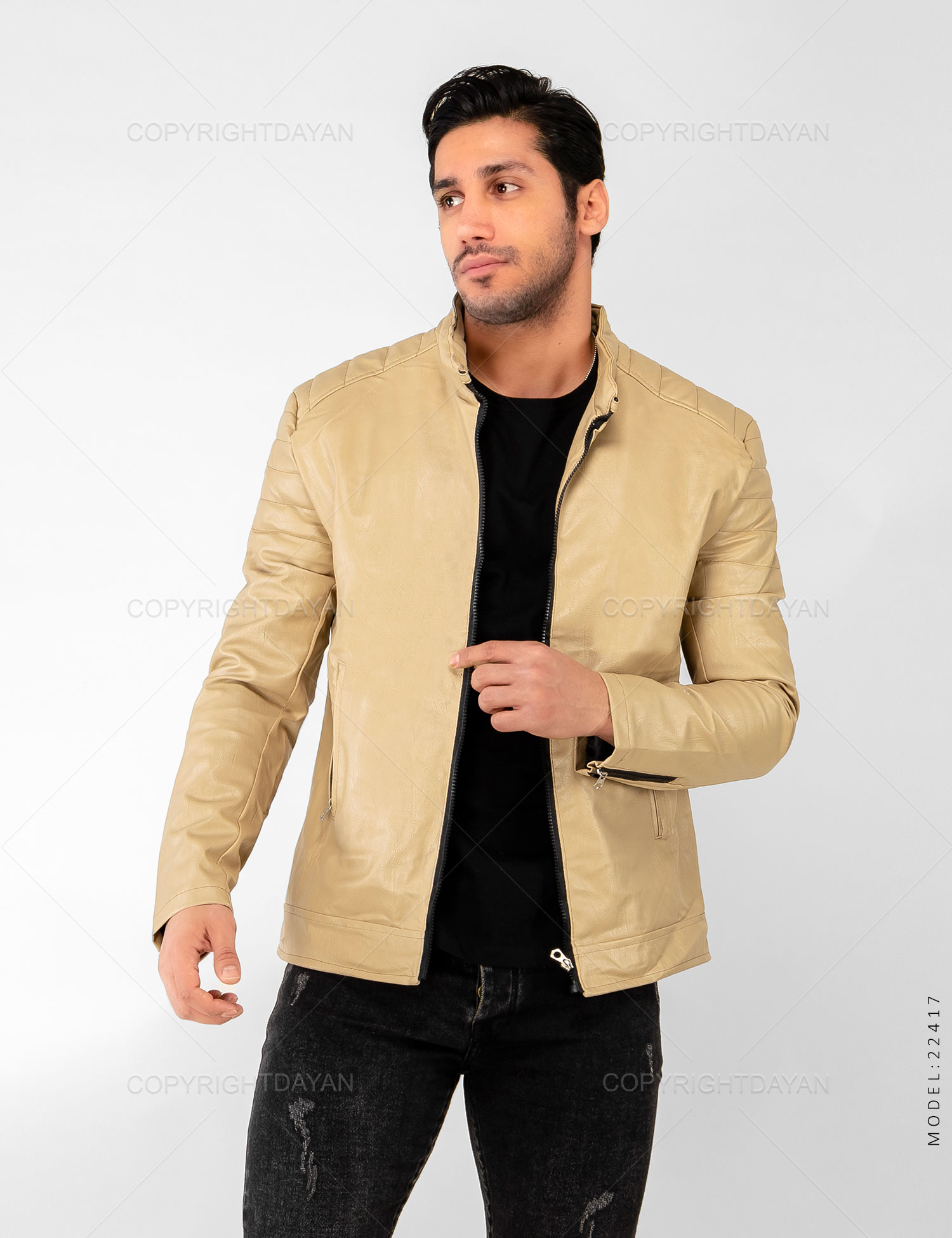 کاپشن چرمی Benson مدل 22417
