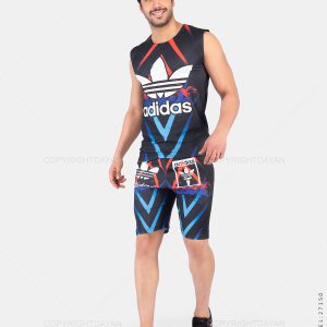 ست رکابی شلوارک مردانه Adidas مدل 27150
