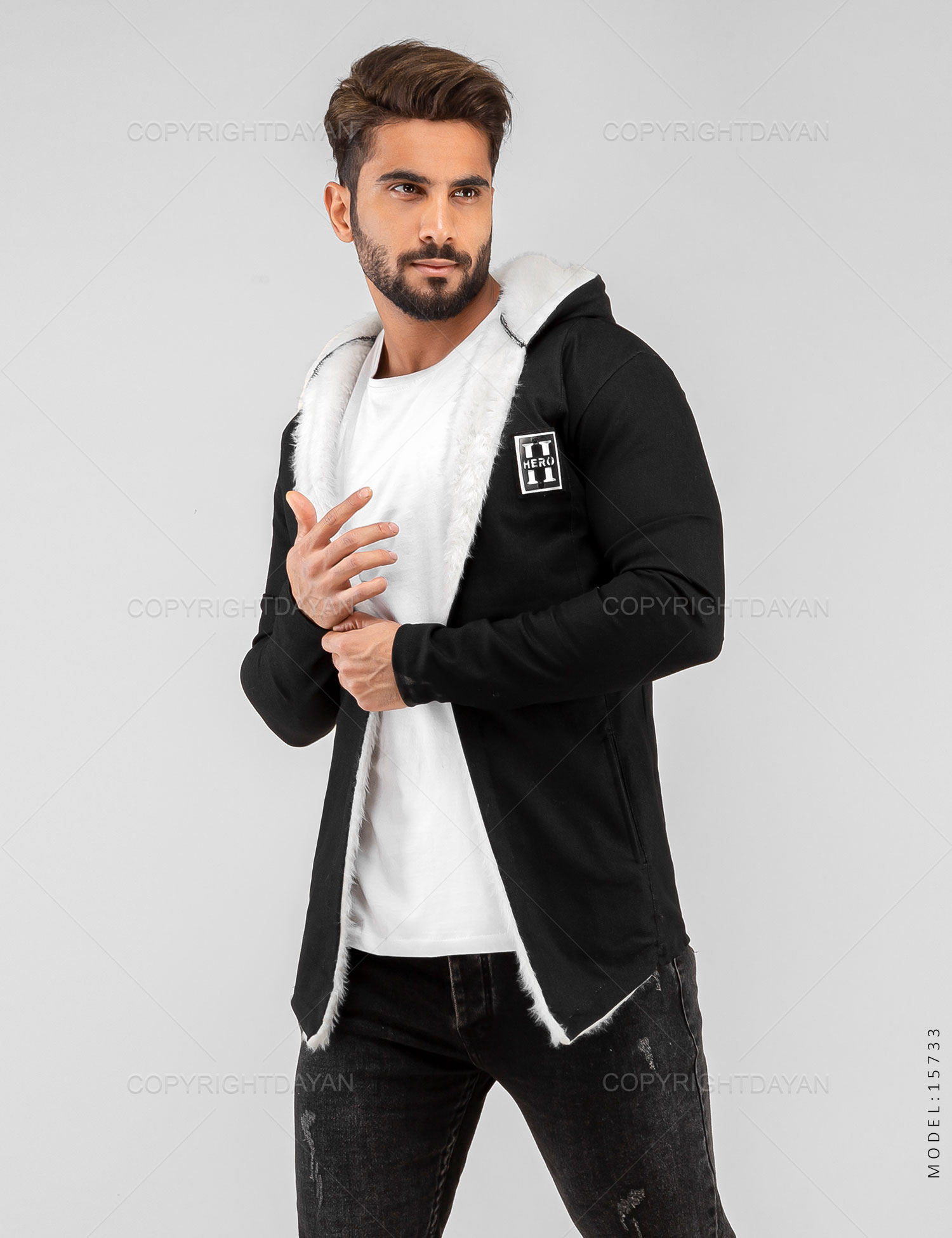 شنل خزدار مردانه Philipp Plein مدل 15733