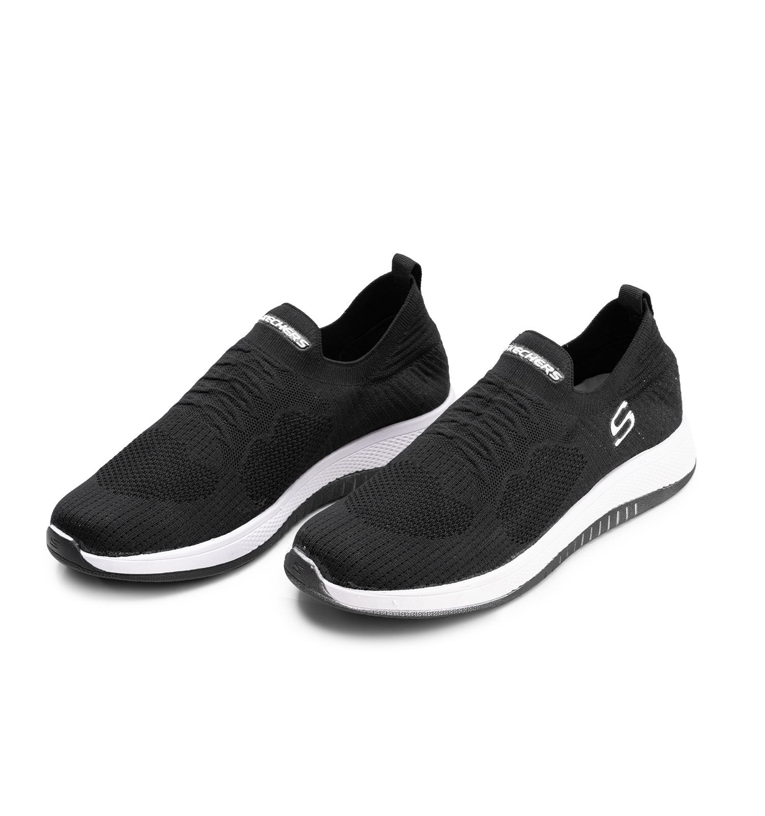 کفش ورزشی Skechers مردانه مشکی پیاده روی بدون بند مدل 45114