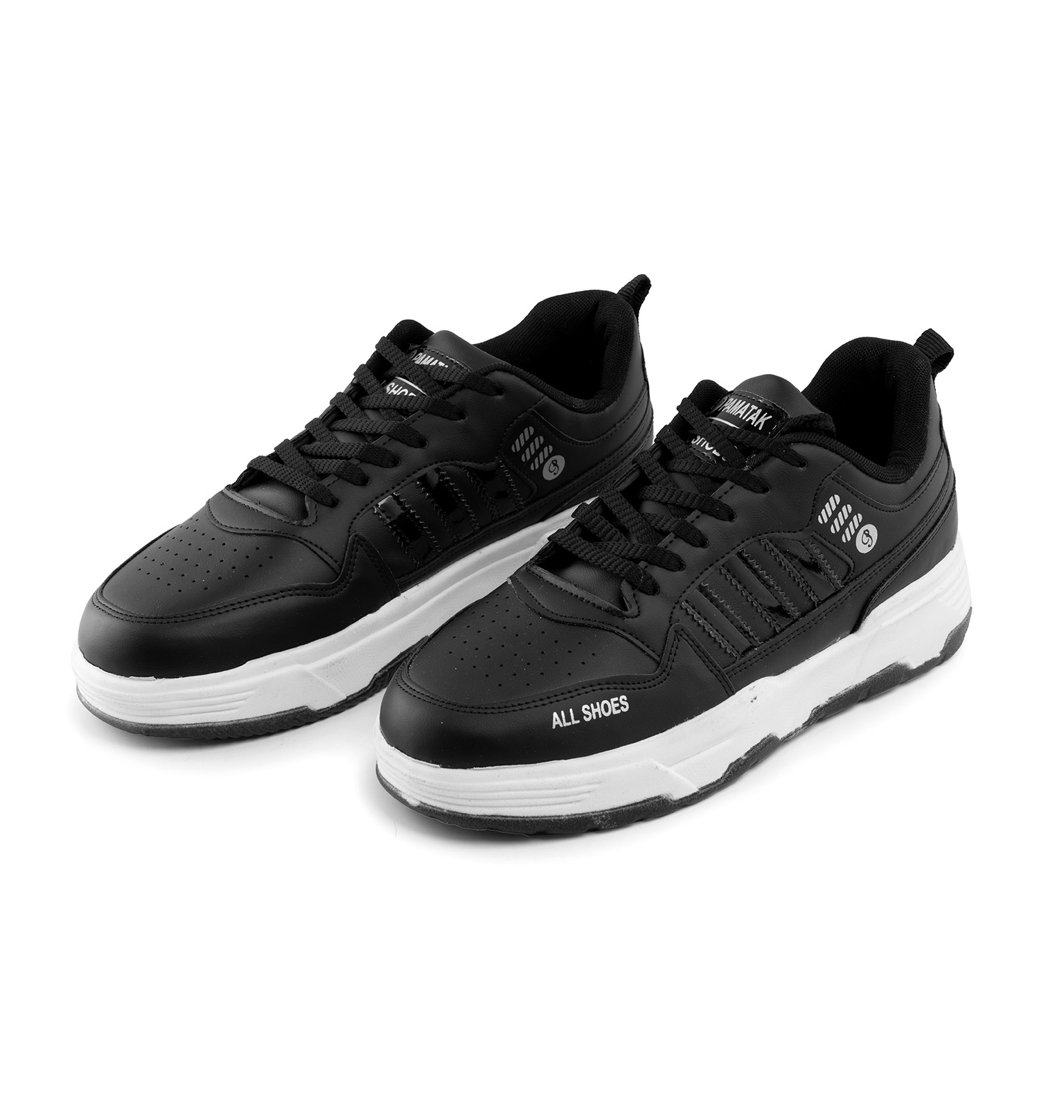 کفش روزمره مردانه Adidas چرم مصنوعی بند دار مشکی مدل 41636