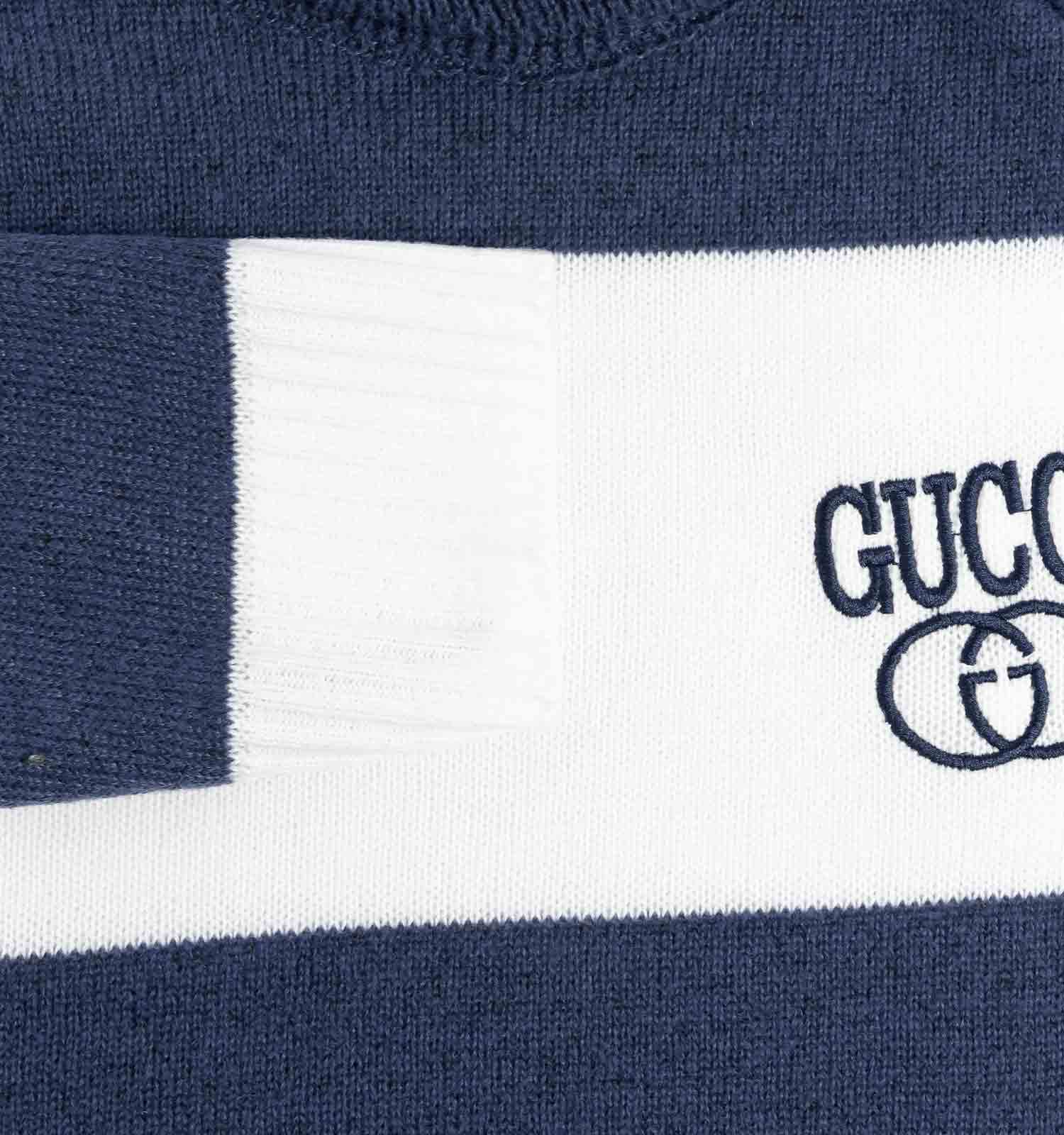 بافت مردانه یقه اسکی فری سایز راه راه GUCCI مدل 40274