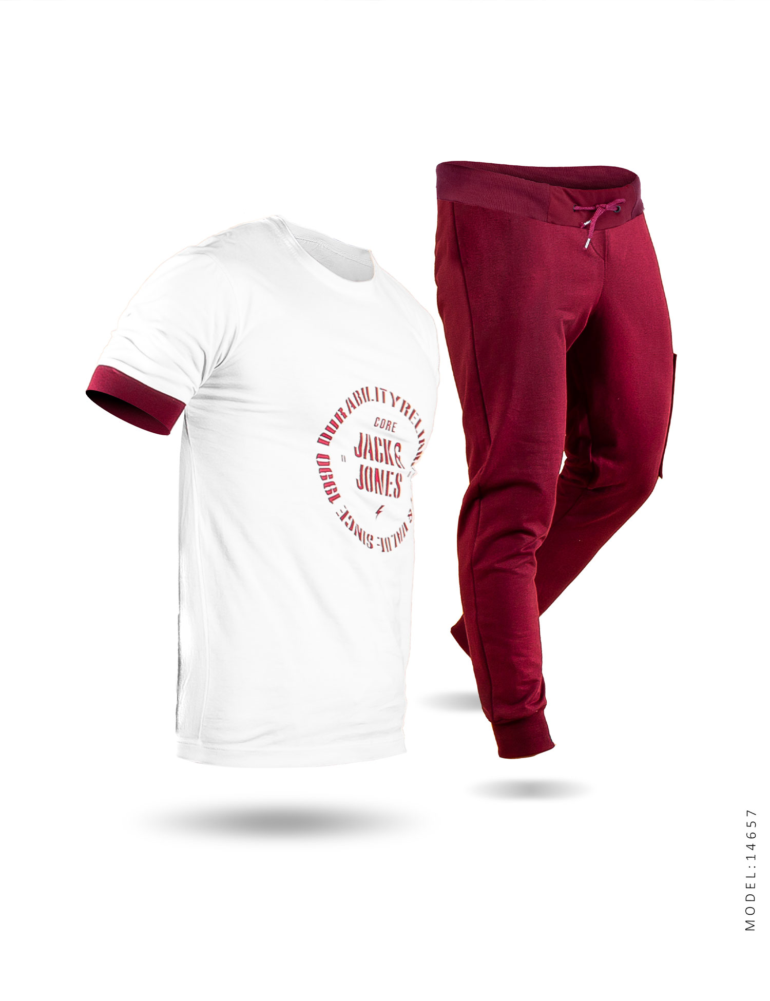 ست تیشرت شلوار مردانه jack & jones مدل 14657