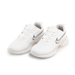 کفش اسپرت Nike مردانه سفید بندی چرم مصنوعی مدل 42379