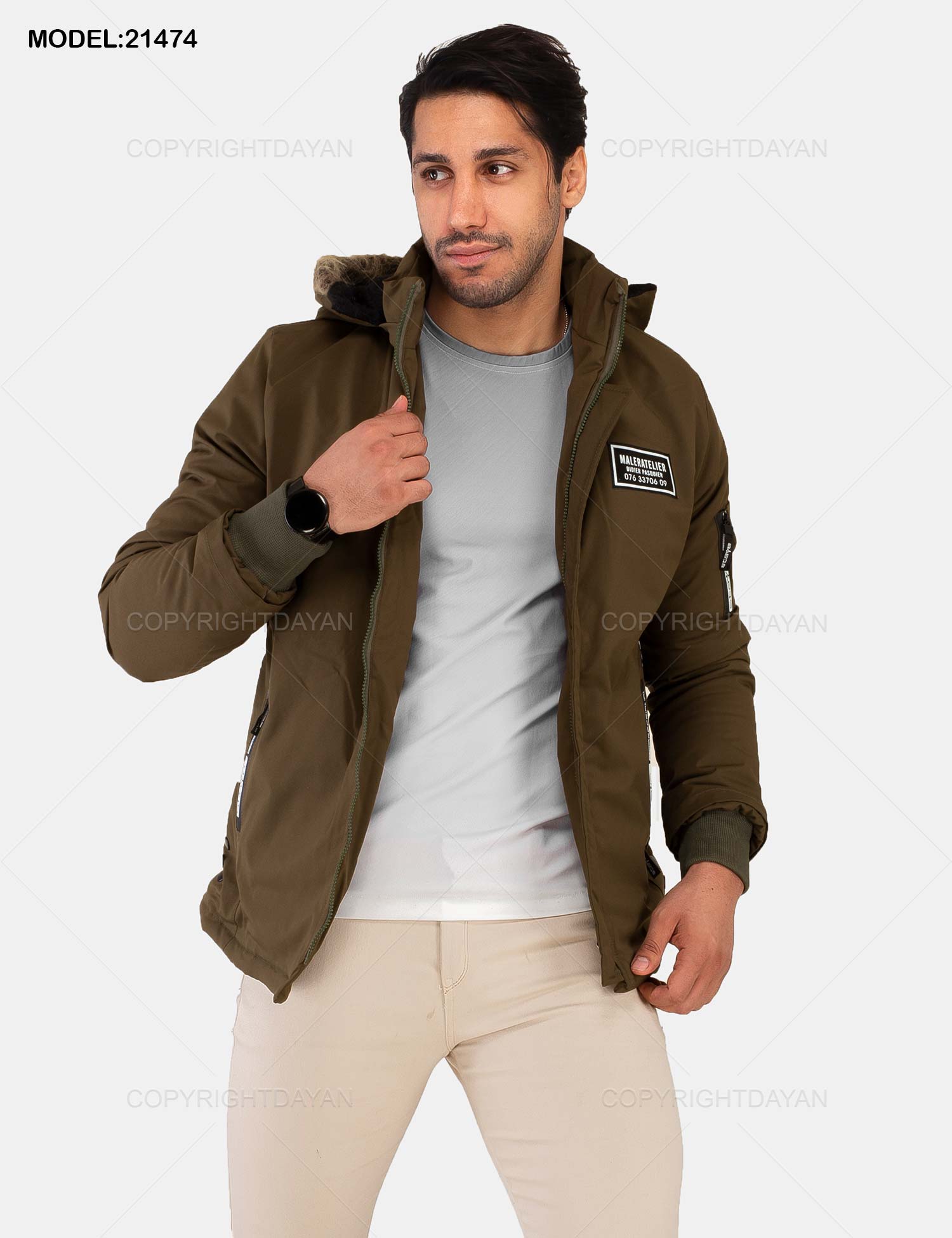 کاپشن مردانه Alvin مدل 21474
