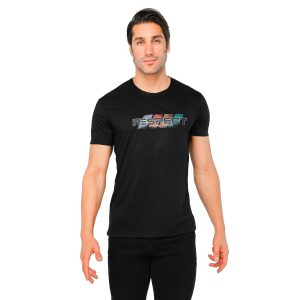 تیشرت یقه گرد مردانه مشکی ساده مدل 44752