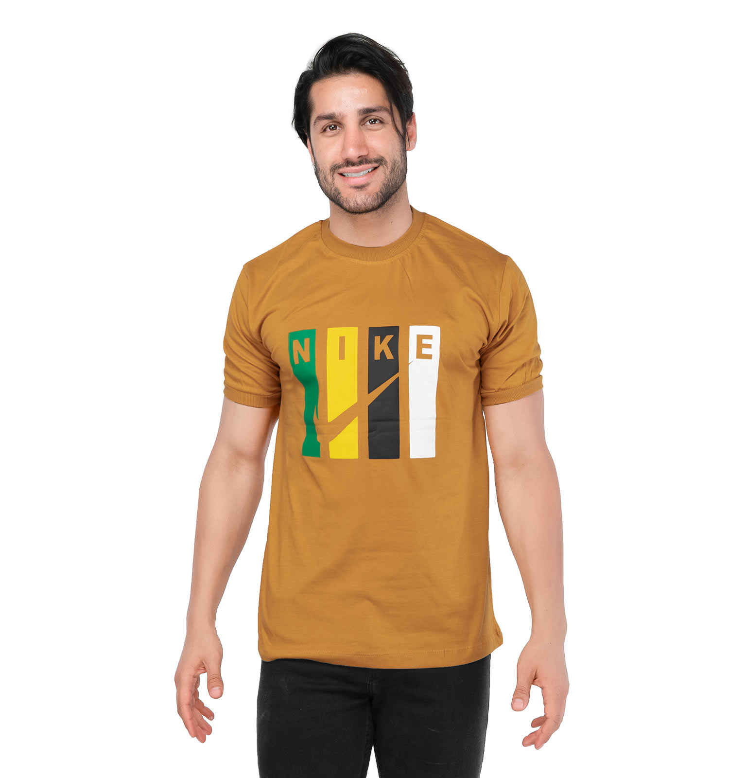 تیشرت Nike یقه گرد مردانه پنبه ساده مدل 44800