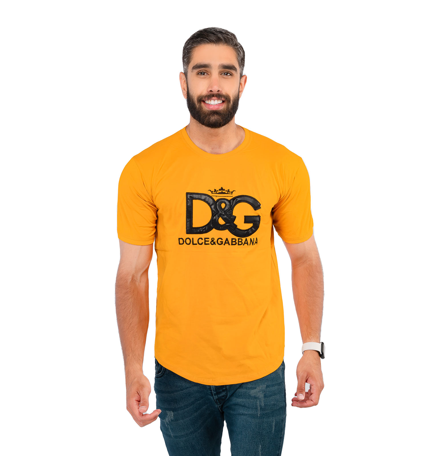 تیشرت مردانه یقه گرد D & G مدل 38292
