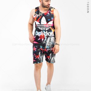 ست رکابی شلوارک مردانه Adidas مدل 19483