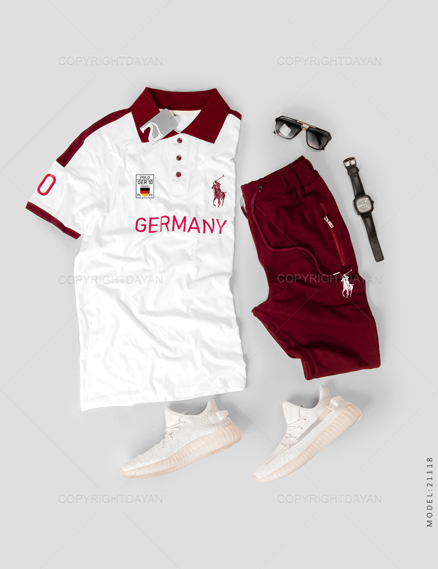 ست پولوشرت شلوار مردانه Germany مدل 21118