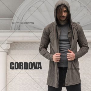 هودی بلند مردانه Cordova (زیتونی)