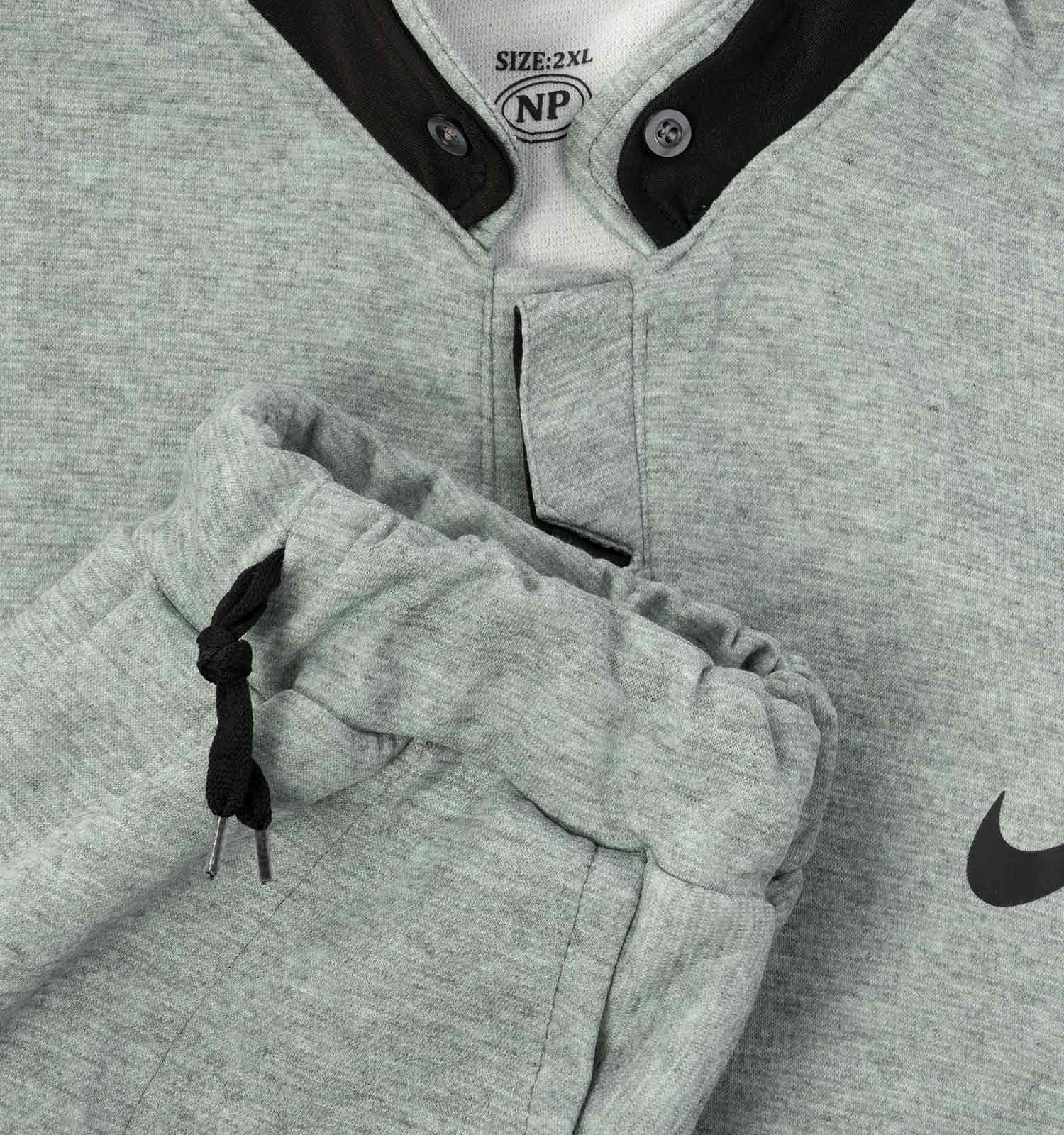 ست تیشرت شلوار مردانه آستین کوتاه Nike ساده یقه گرد مدل 43186
