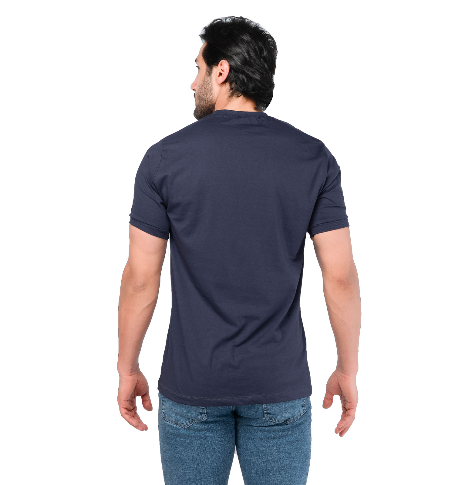 تیشرت Ferragamo یقه گرد مردانه پنبه ساده مدل 44721