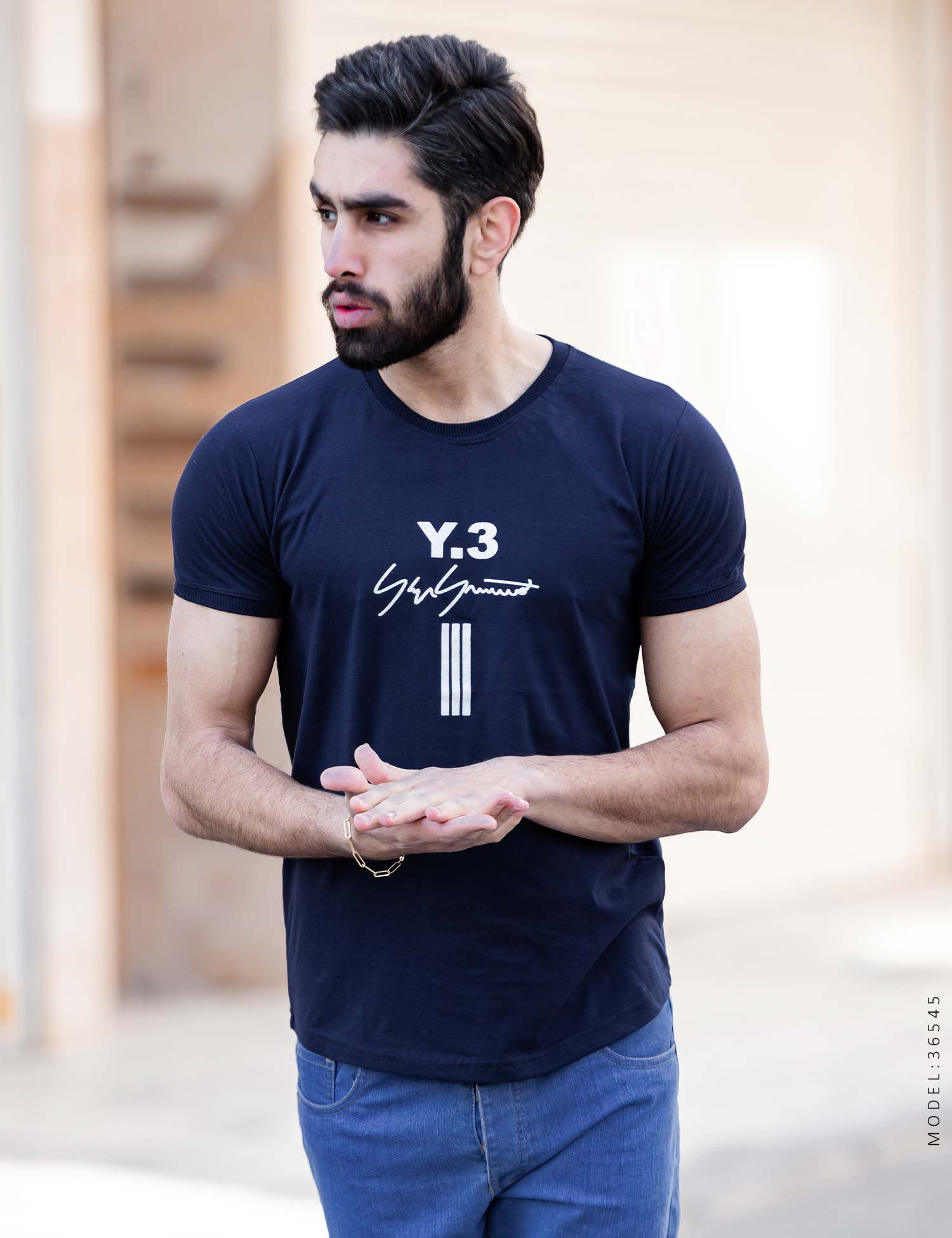 تیشرت یقه گرد مردانه Y – 3 مدل 36545