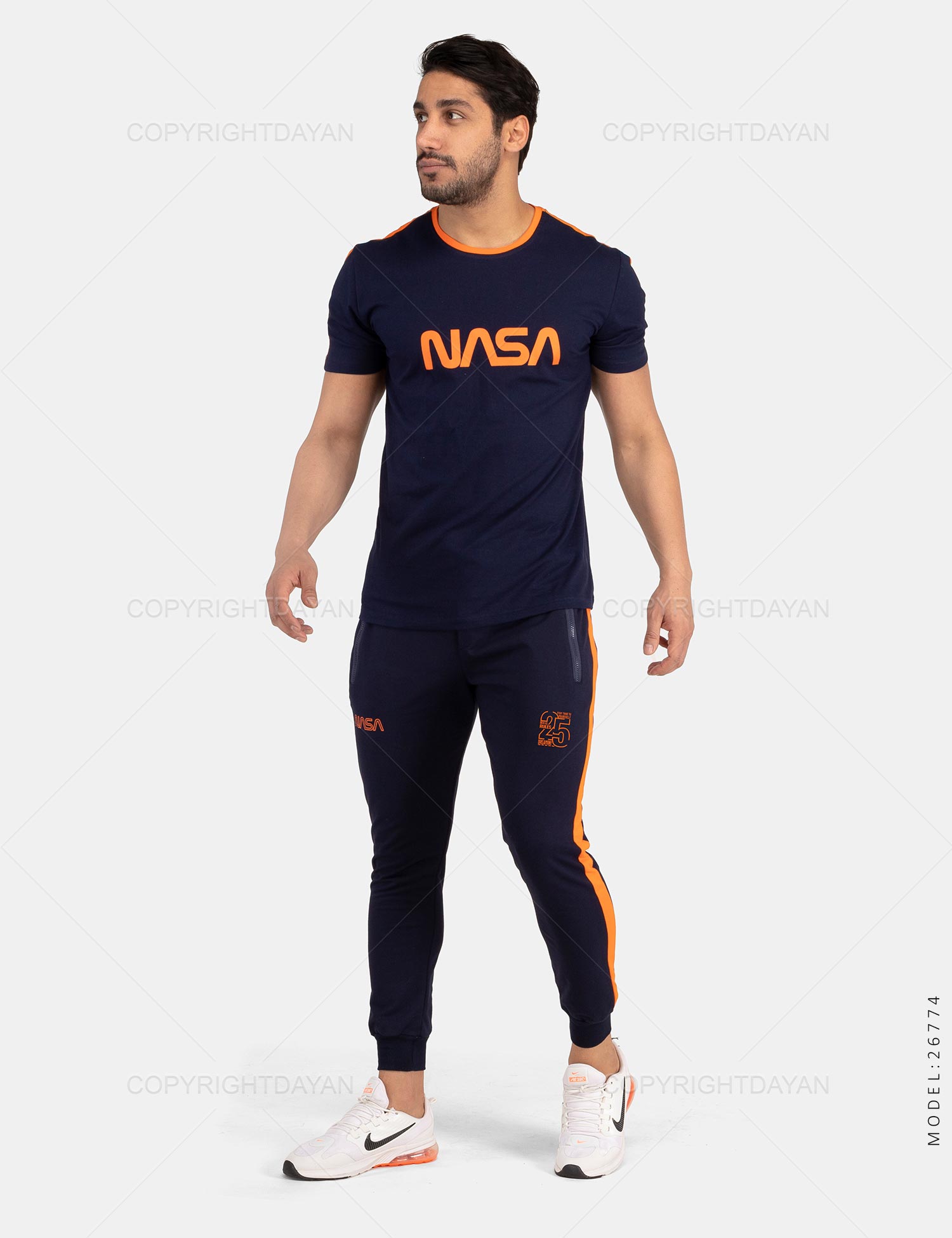 ست تیشرت شلوار مردانه Nasa مدل 26774