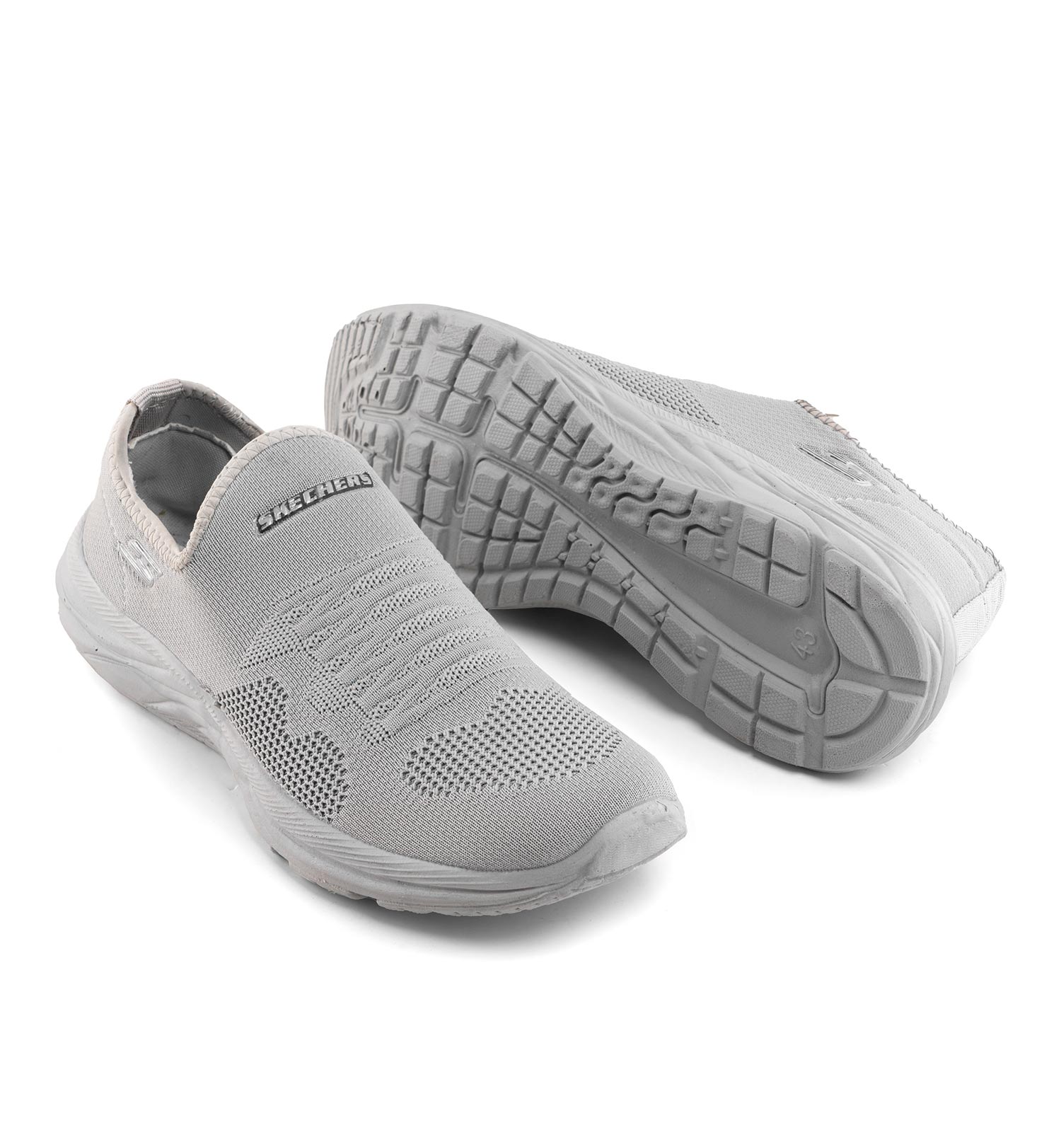 کفش اسپرت Skechers مردانه طوسی روشن مدل 41883