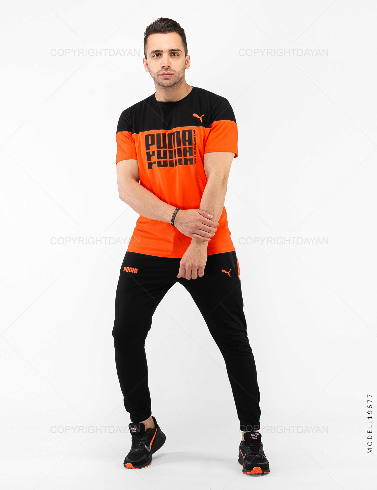 ست تیشرت شلوار مردانه Puma مدل 19677