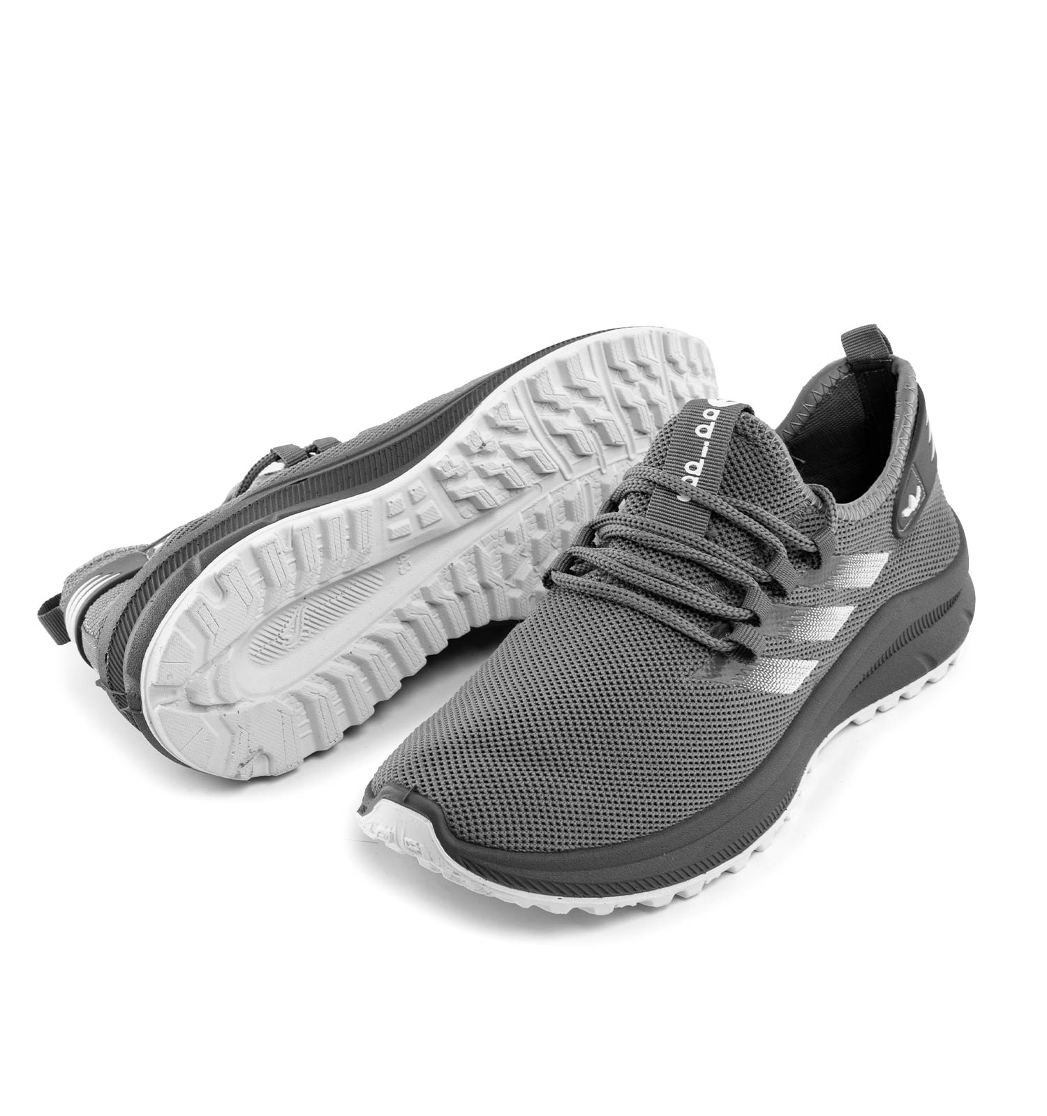 کفش اسپرت Adidas مردانه طوسی بندی مدل 42542