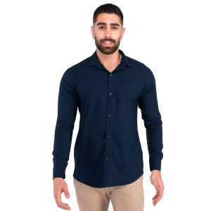 پیراهن اسپرت مردانه آستین بلند ساده مدل 42449