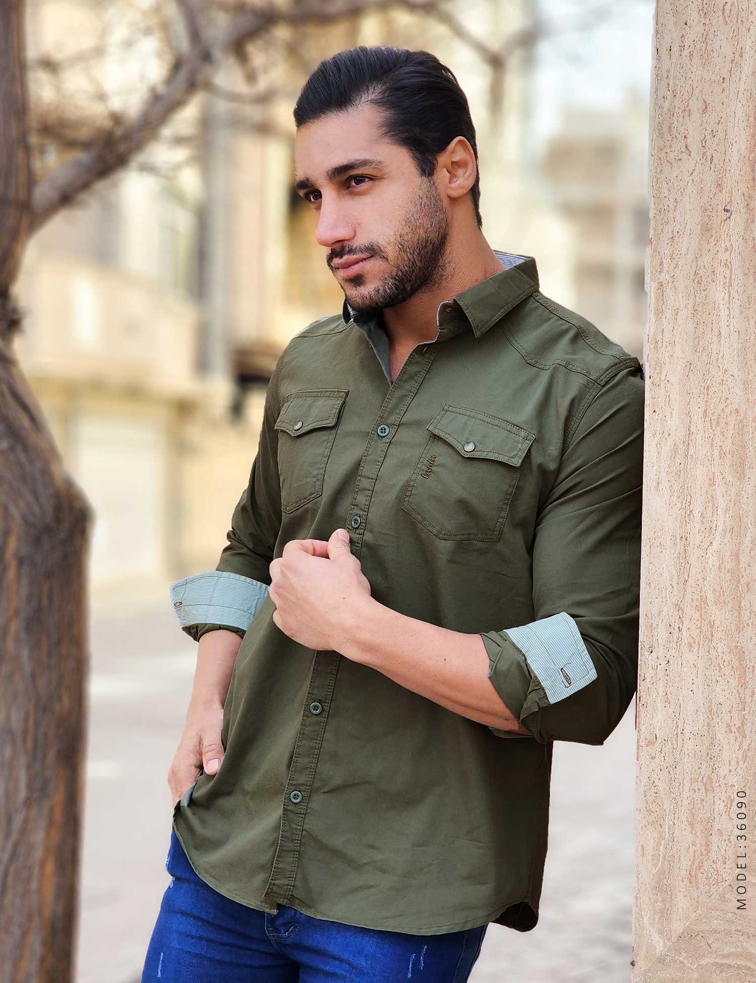 پیراهن مردانه کتان Maran مدل 36090