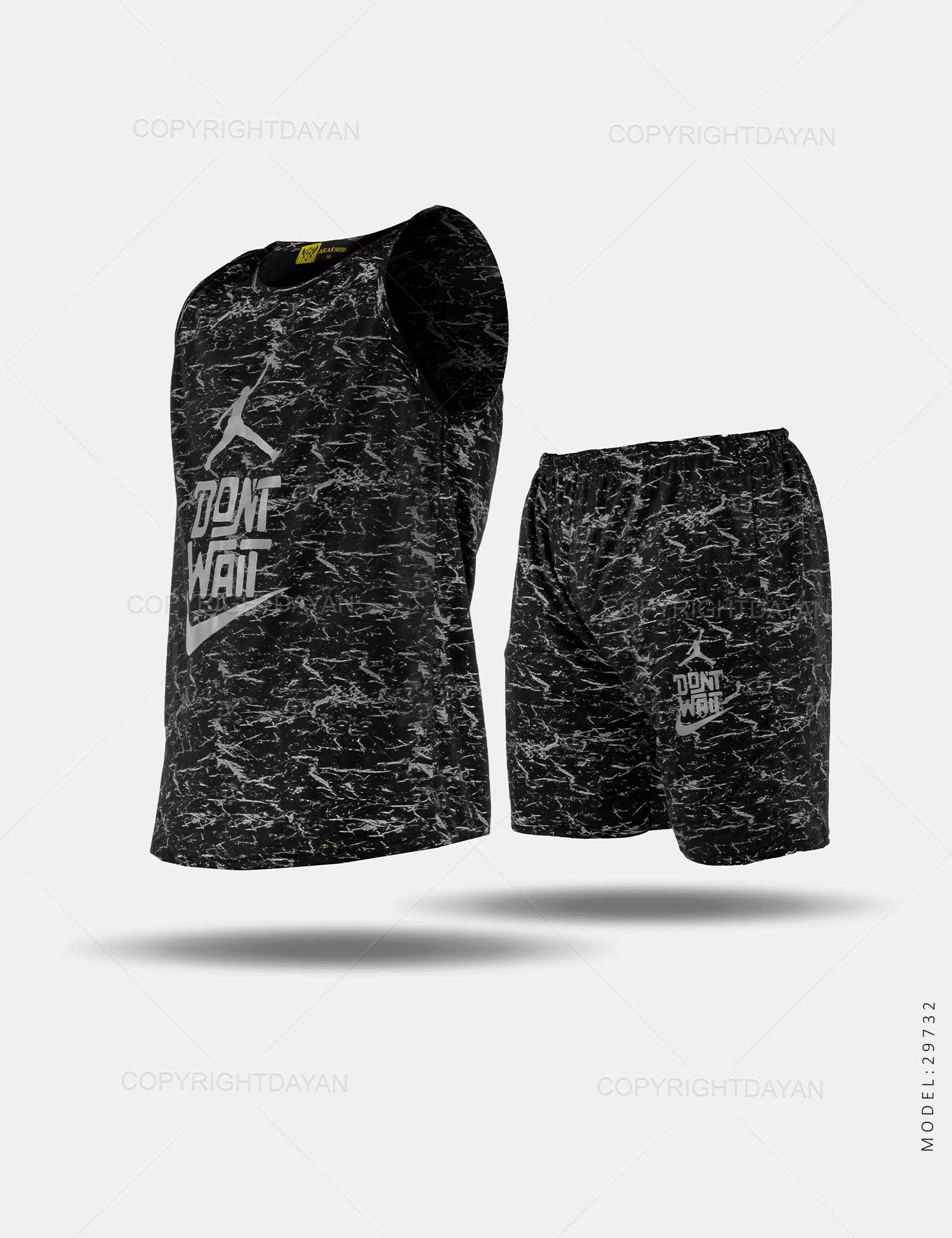 ست رکابی شلوارک مردانه Nike مدل 29732