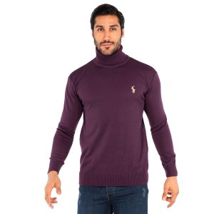 بافت مردانه ساده یقه اسکی Polo مدل 38676