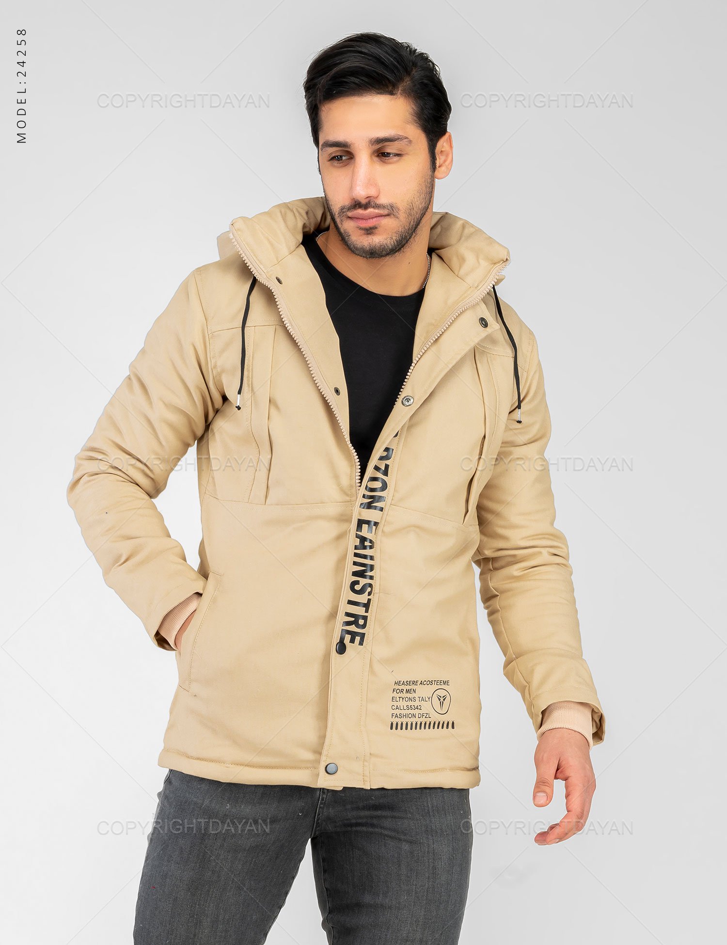 کاپشن مردانه Zima مدل 24258
