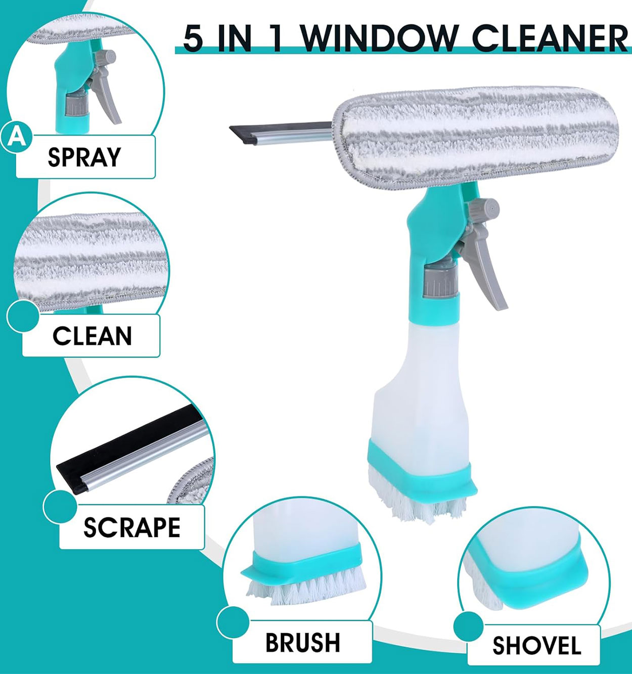 شیشه پاک کن مخزن دار دو طرفه مدل 43487