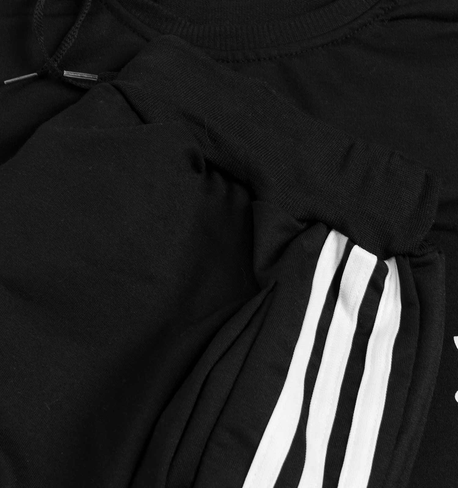 ست بلوز شلوار مردانه آستین بلند ساده یقه گرد Adidas مدل 40979