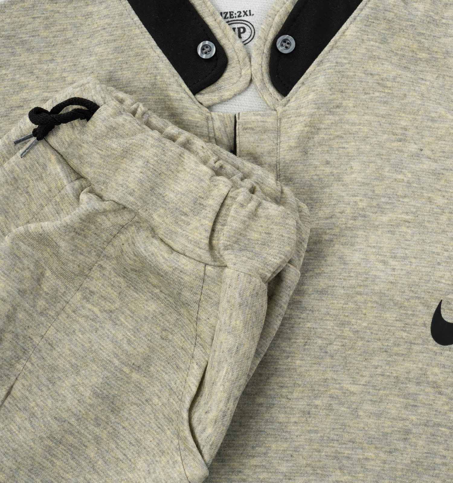 ست تیشرت شلوار مردانه آستین کوتاه Nike ساده یقه گرد مدل 43184