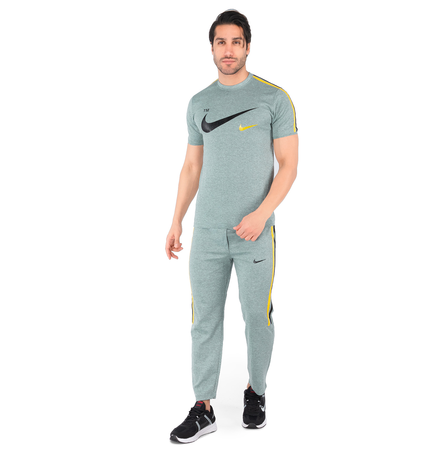 ست تیشرت شلوار مردانه آستین کوتاه Nike یقه گرد مدل 44039