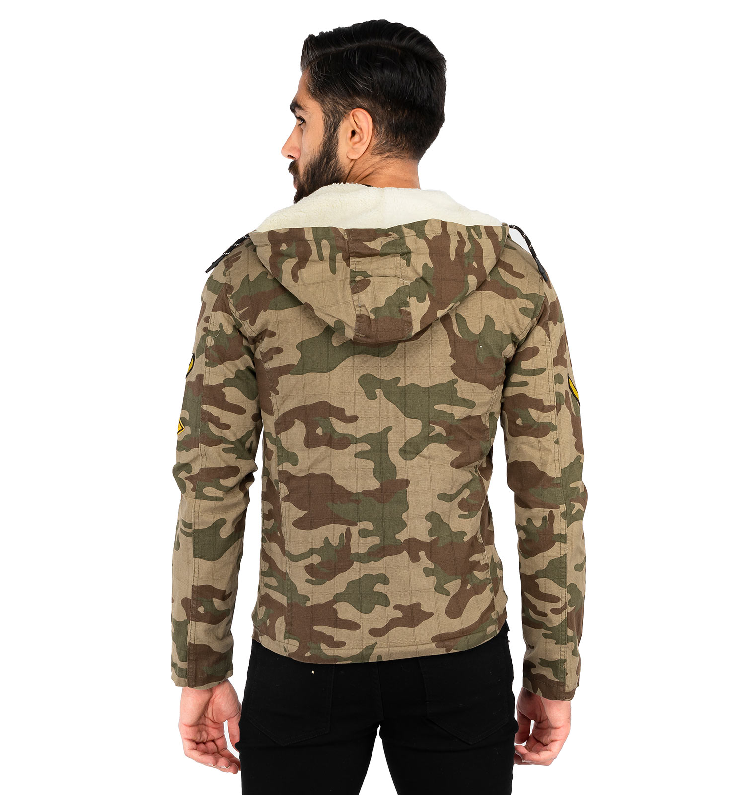 کاپشن کتان مردانه چریکی Kiyan مدل 40764