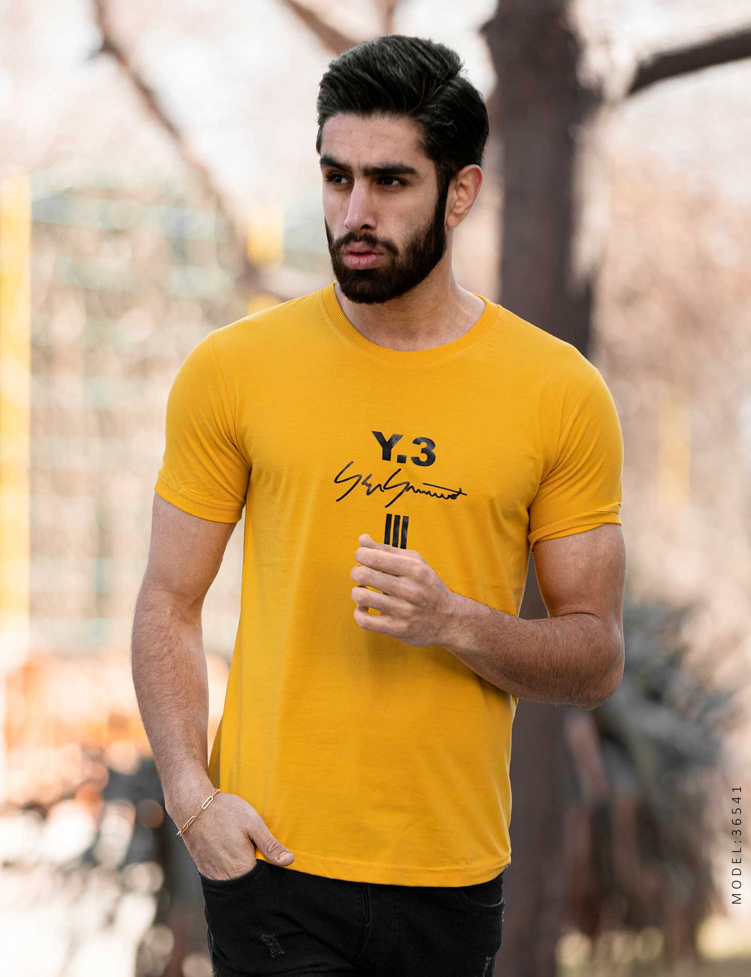 تیشرت یقه گرد مردانه Y – 3 مدل 36541