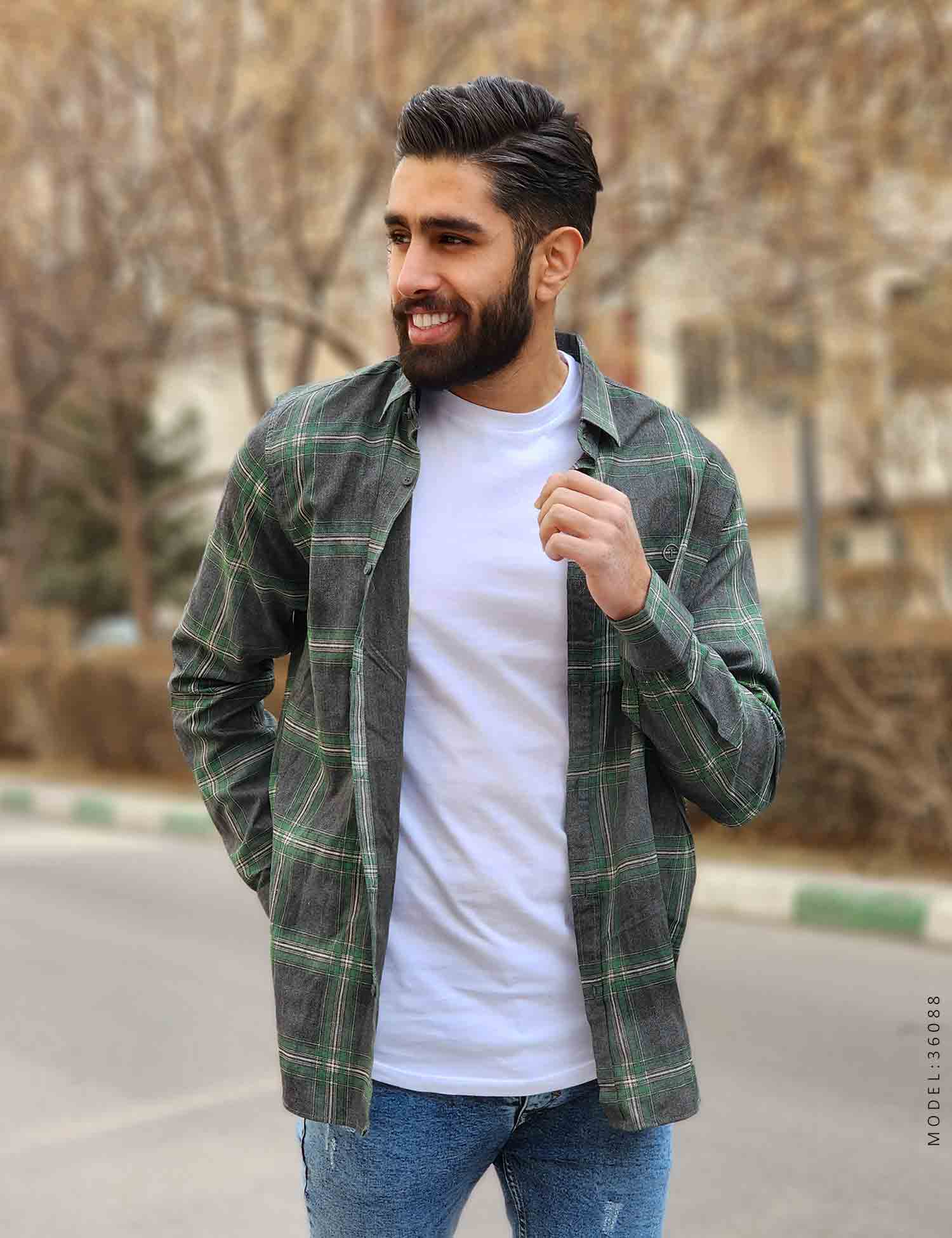پیراهن مردانه چهارخانه Arat مدل 36088