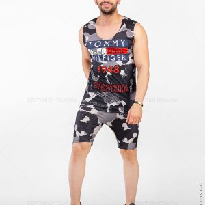 ست رکابی شلوارک مردانه Tommy مدل 19370