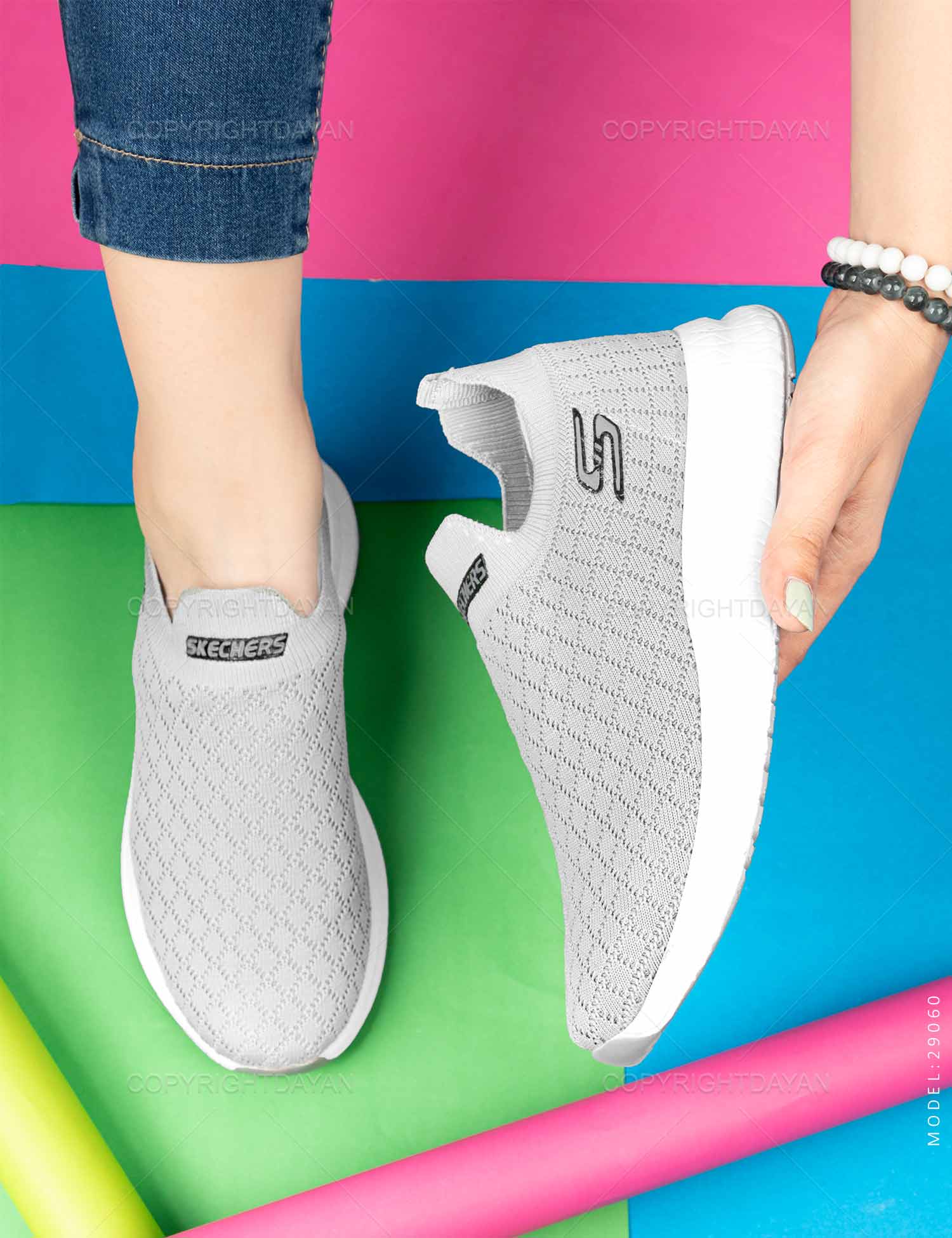 کفش کتانی زنانه Skechers مدل 29060