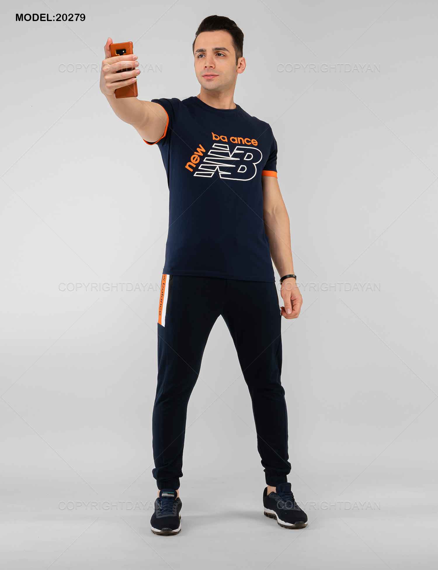 ست تیشرت شلوار مردانه New Balance مدل 20279
