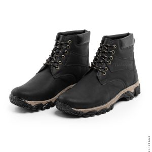 نیم بوت مردانه مشکی Timberland بند دار مدل 38663