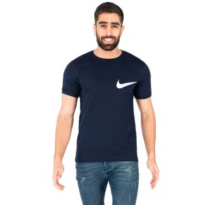 تیشرت Nike یقه گردمردانه سرمه ای ساده مدل 43692