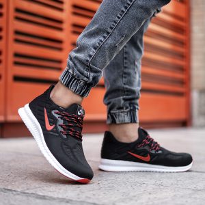 کفش ورزشی Nike مردانه مشکی قرمز مدل Roham