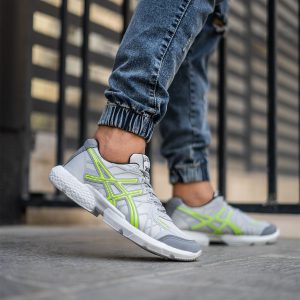 کفش ورزشی Asics مردانه طوسی سبز مدل Snopy