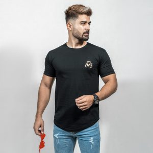 تیشرت مردانه مشکی مدل Arat