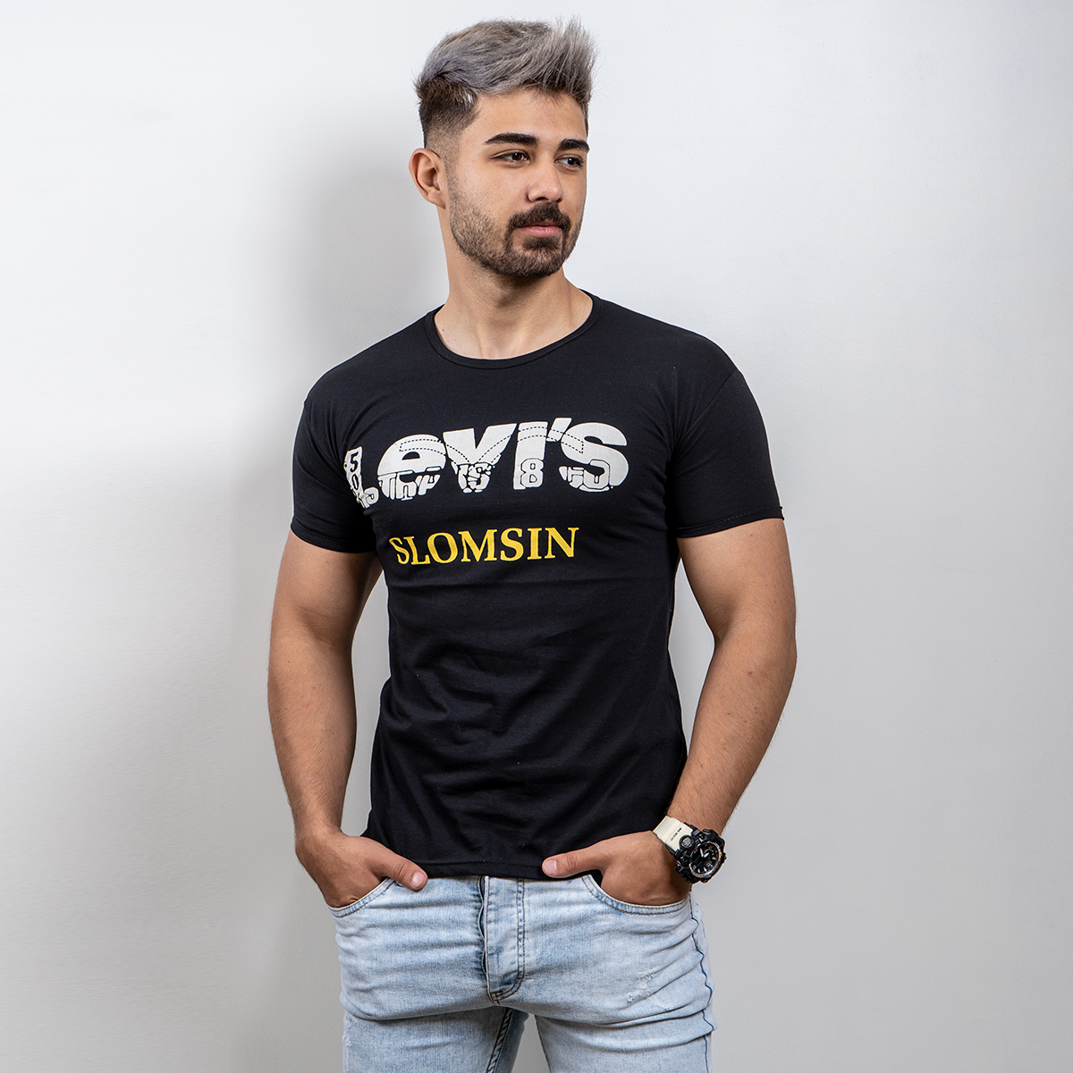 تیشرت Levis مردانه مشکی مدل Tanim T