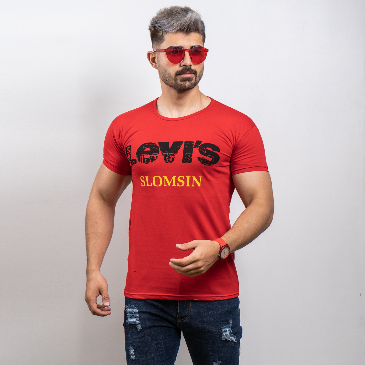 تیشرت Levis مردانه قرمز مدل Tanim T