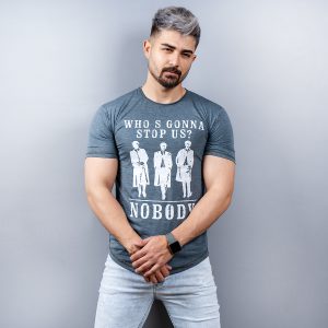تیشرت NOBODY مردانه سبز مدل Montez