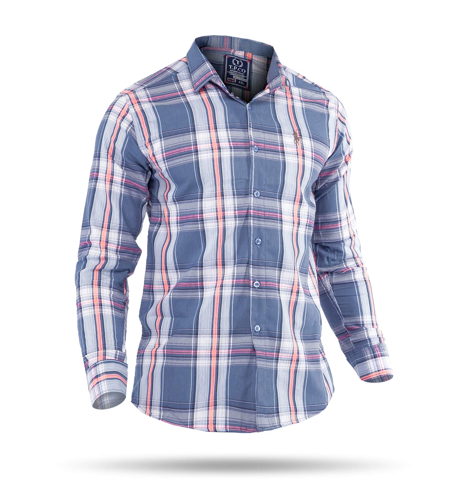 پیراهن چهارخانه مردانه Polo مدل 35262