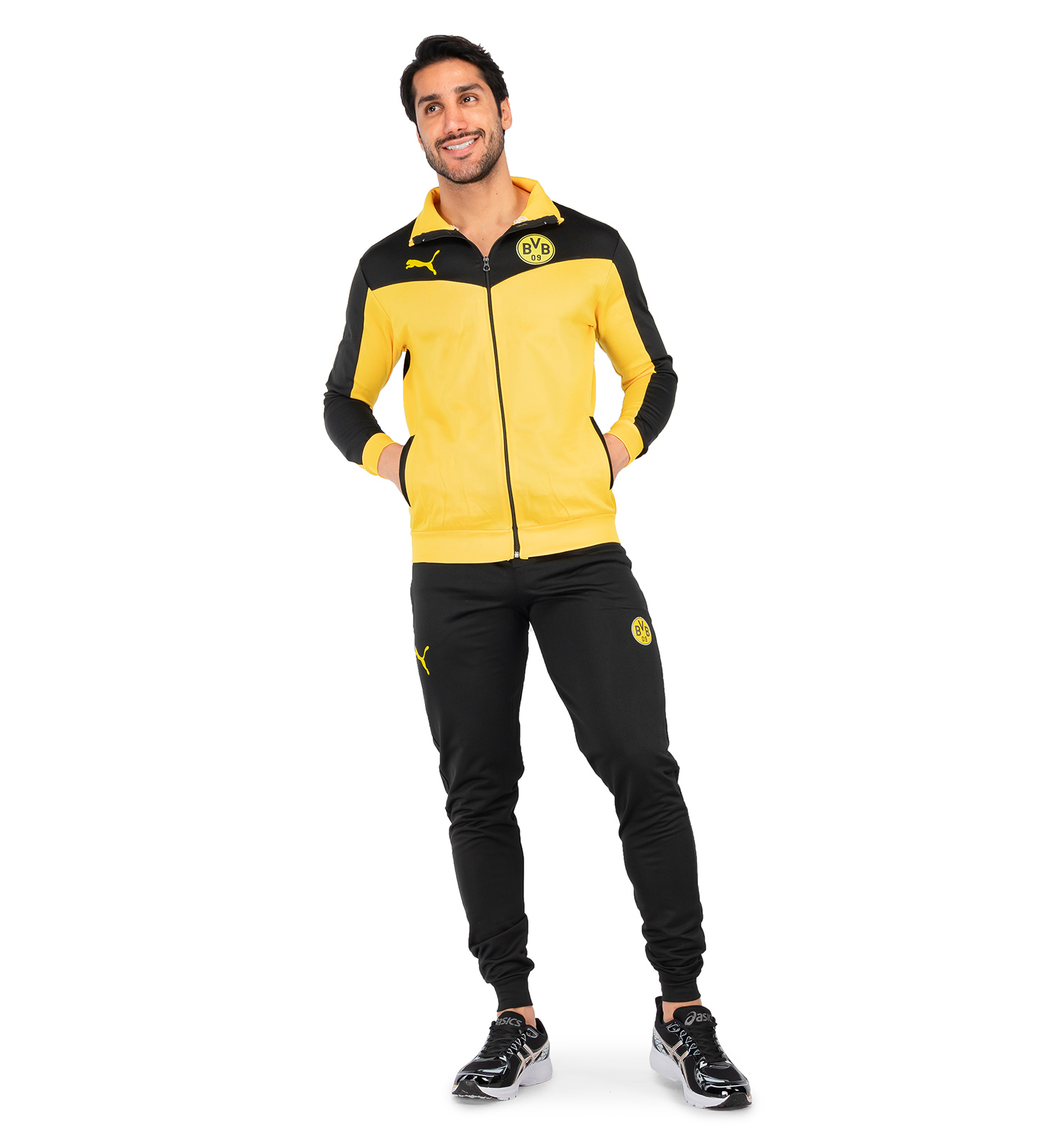 ست سویشرت شلوار مردانه آستین بلند Puma ساده یقه ایستاده مدل 40586