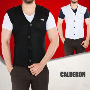 تیشرت طرح ژاکت Calderon