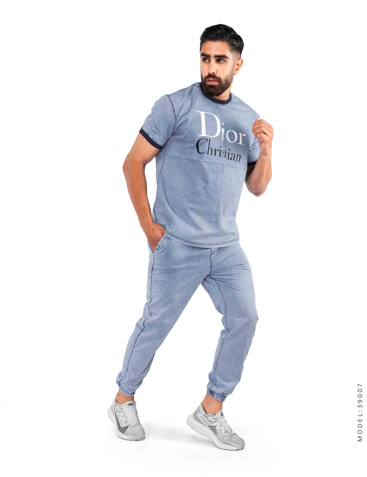 ست تیشرت شلوار اسپرت لی Dior مدل 39007